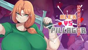 Порно комикс Alex vs. Pillager. Minecraft. MaiMeeTung