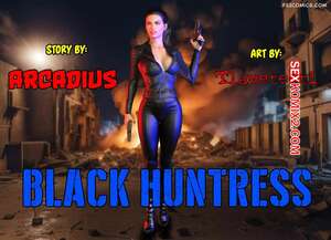 Порно комикс 3D Чёрная Охотница. Black Huntress. Tlameteotl