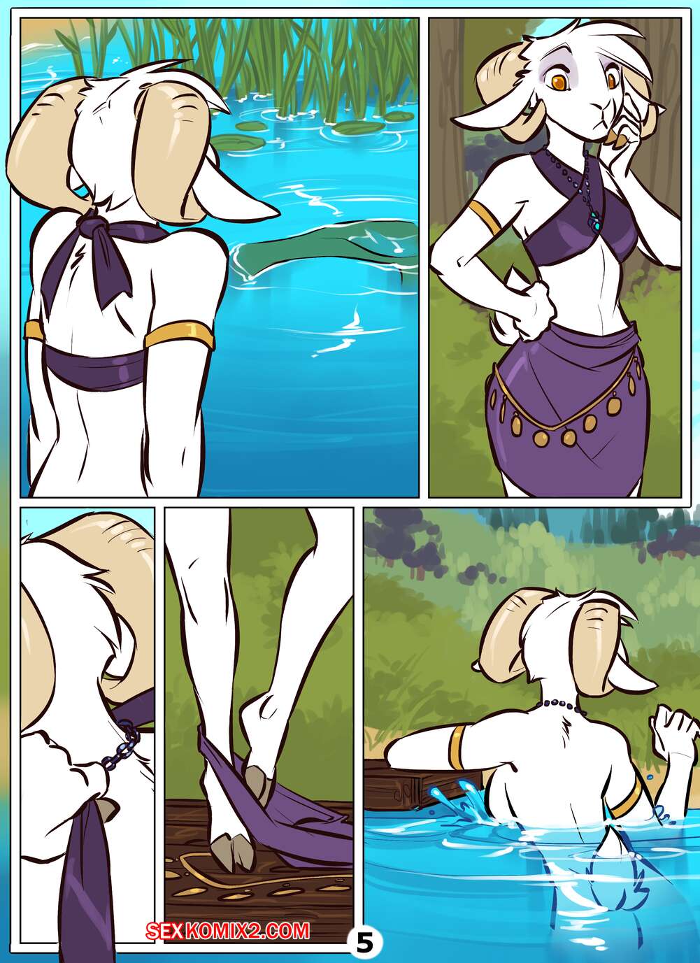 Furry porn comic gift from the water god