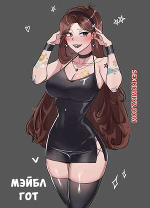 Хентай Манга Гравити фолз. Мейбл Гот. Goth Mabel. ti keep.