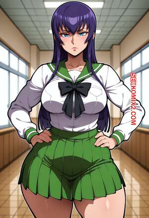 Порно комикс Saeko Busujima. Floxin